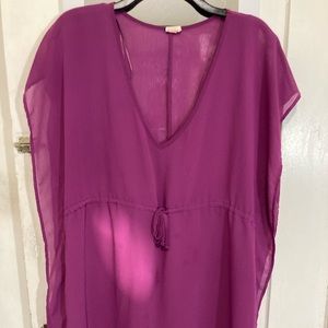 Beach cover-up in pink